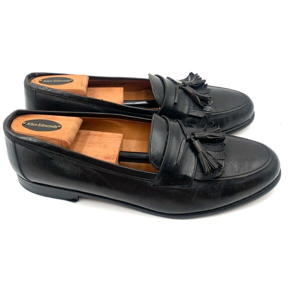 Mezlan Santander Mens Size 11.5 M Black Slip On Tasseled/Kiltie Loafers Spain main image 8